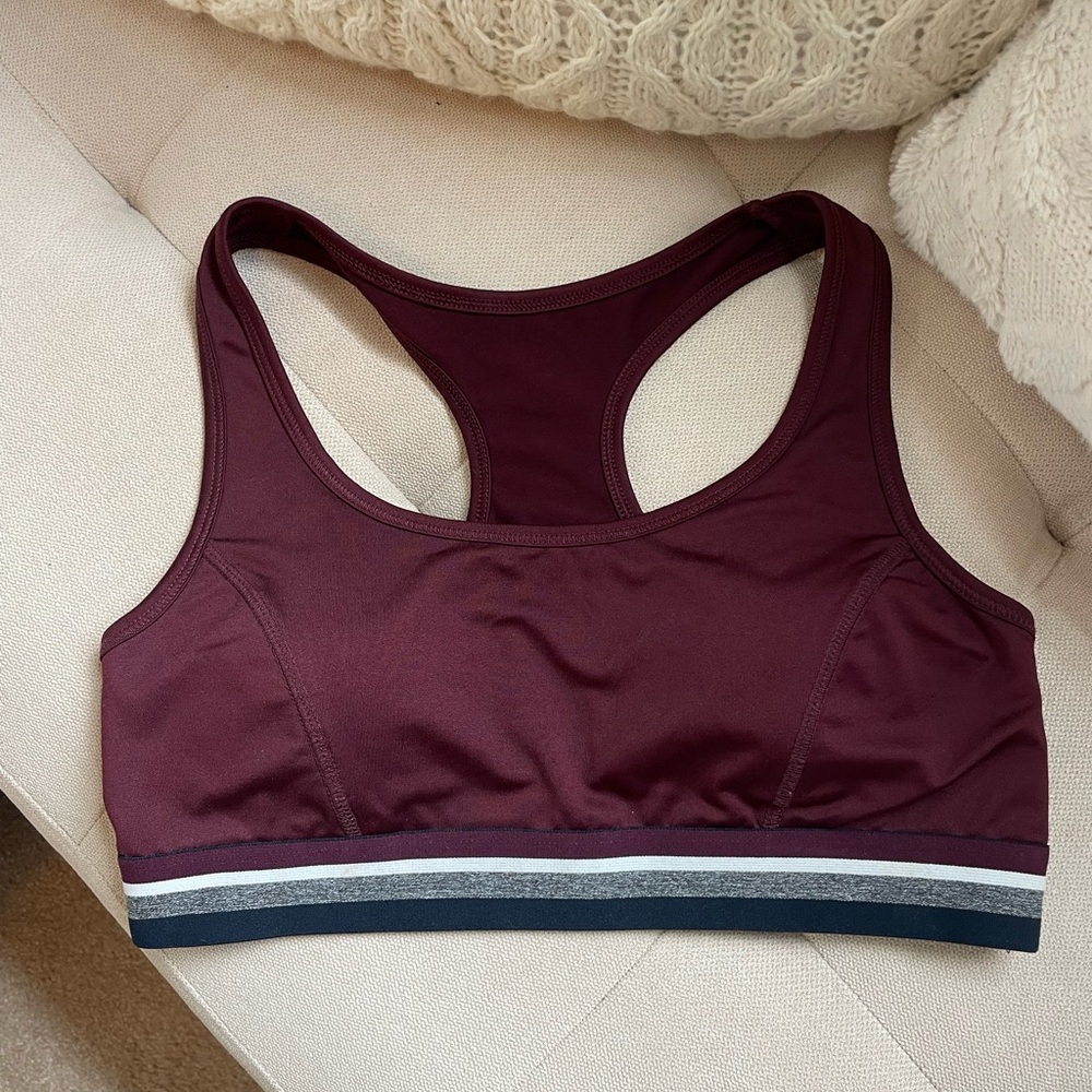 Forever 21 Red Sports Bra with Racerback Design
